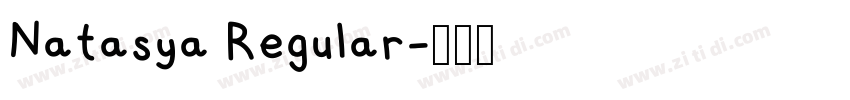 Natasya Regular字体转换